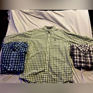 Lot (3) Cinch Men’s Button Down Shirt Size XL
